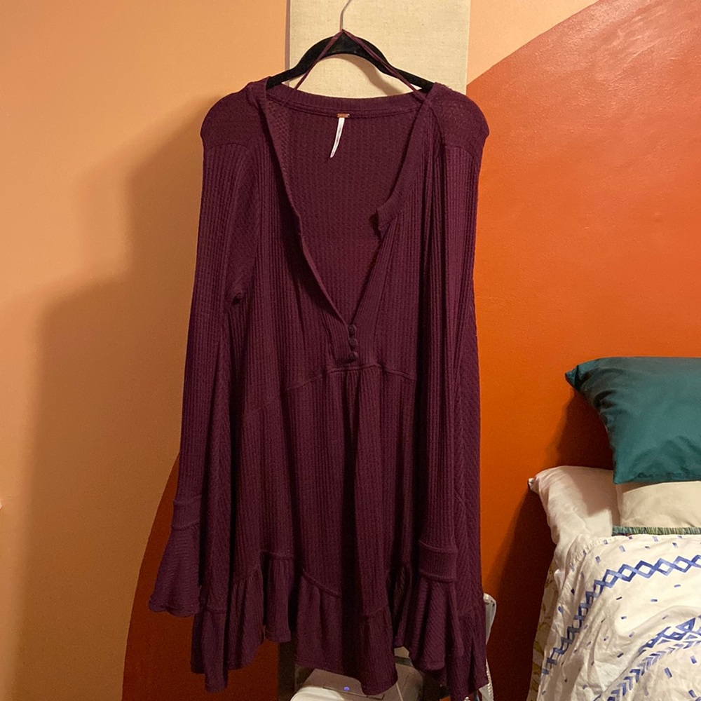 FREE PEOPLE xs Purple Top